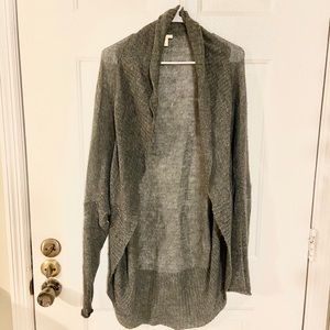 Long sleeve cover cardigan gray